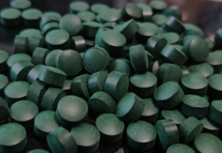 Spirulina w tabletkach dla isopodów.